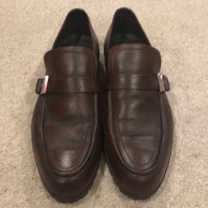 Men’s brown leather Gucci loafers